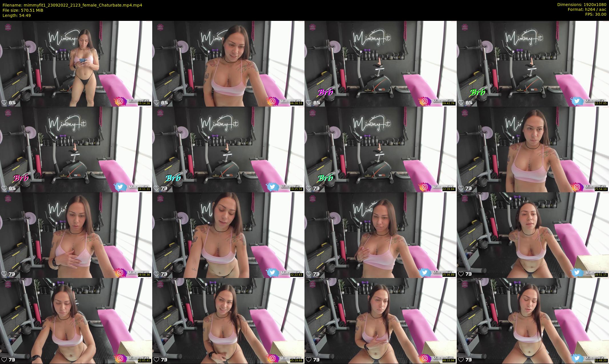 mimmyfit1 — 55 minute Chaturbate female cam show recording, 1080p, Sep 23, 2022