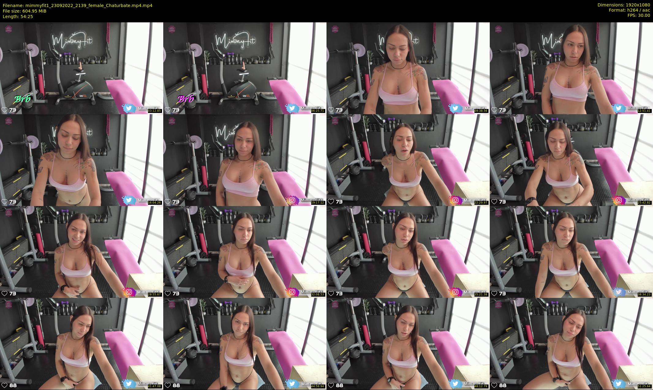 mimmyfit1 — 55 minute Chaturbate female cam show recording, 1080p, Sep 23, 2022
