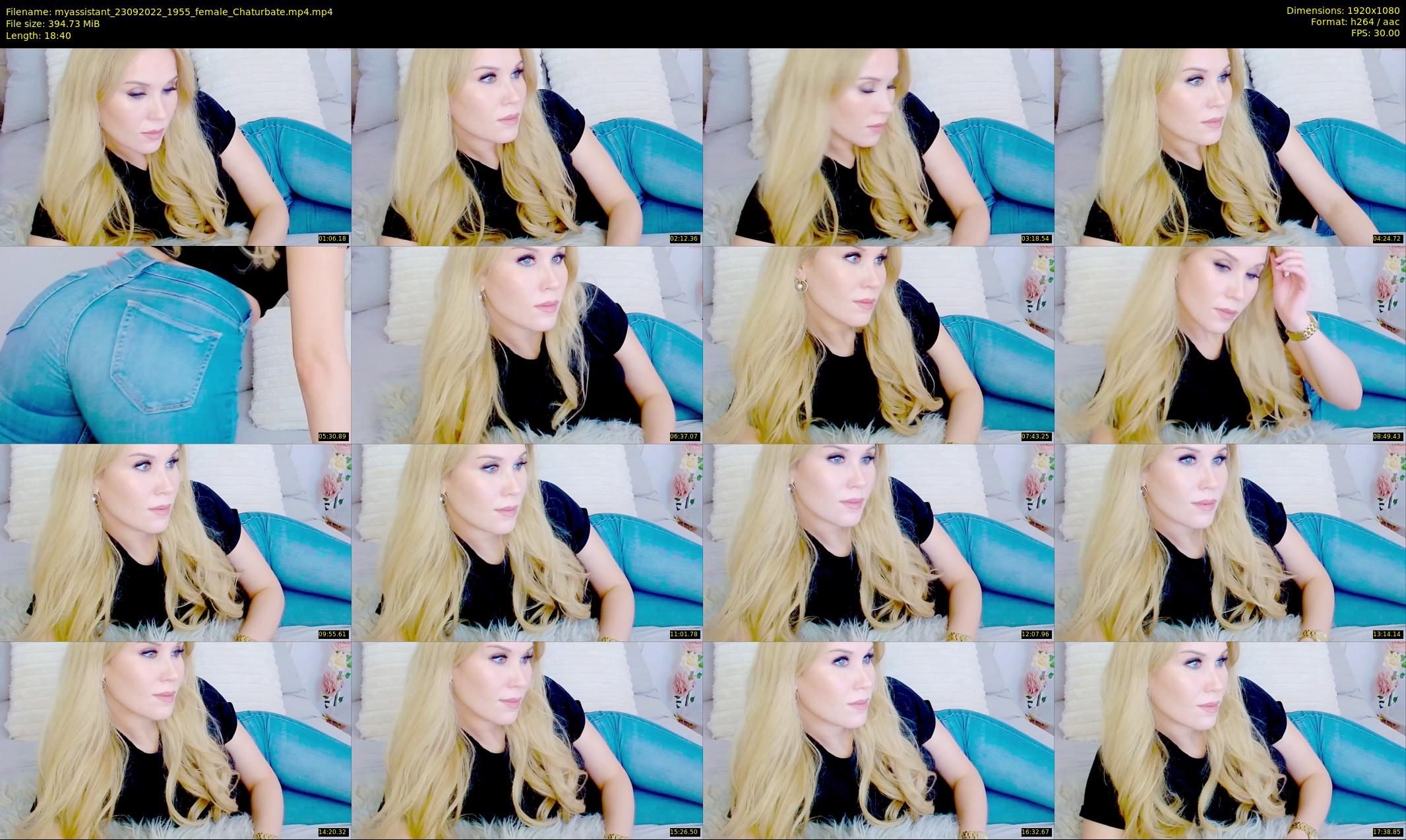 myassistant — 19 minute Chaturbate female cam show recording, 1080p, Sep 23, 2022