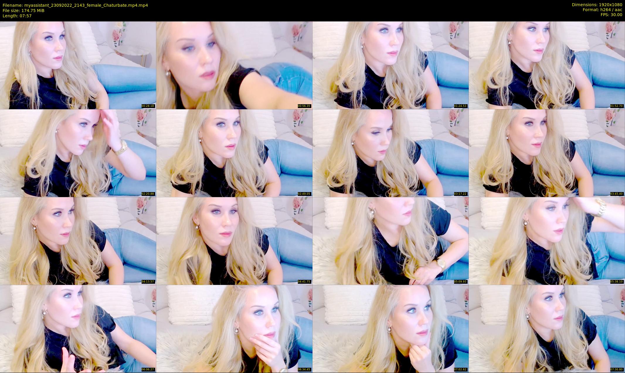 myassistant — 8 minute Chaturbate female cam show recording, 1080p, Sep 23, 2022