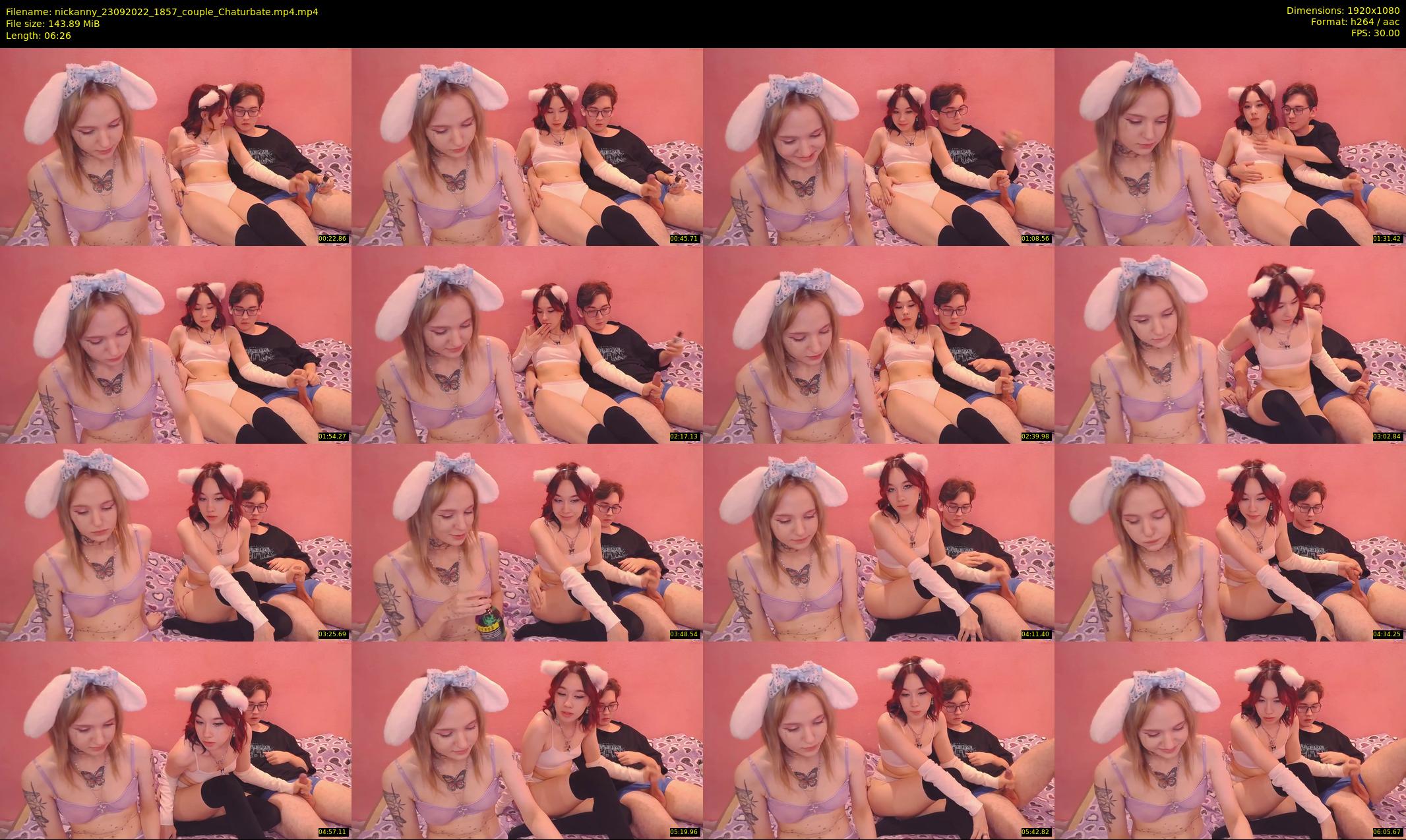 nickanny — 7 minute Chaturbate couple cam show recording, 1080p, Sep 23, 2022