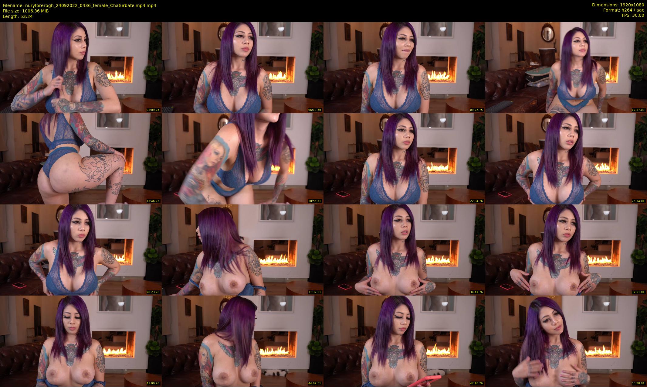 nuryforerogh — 54 minute Chaturbate female cam show recording, 1080p, Sep 24, 2022