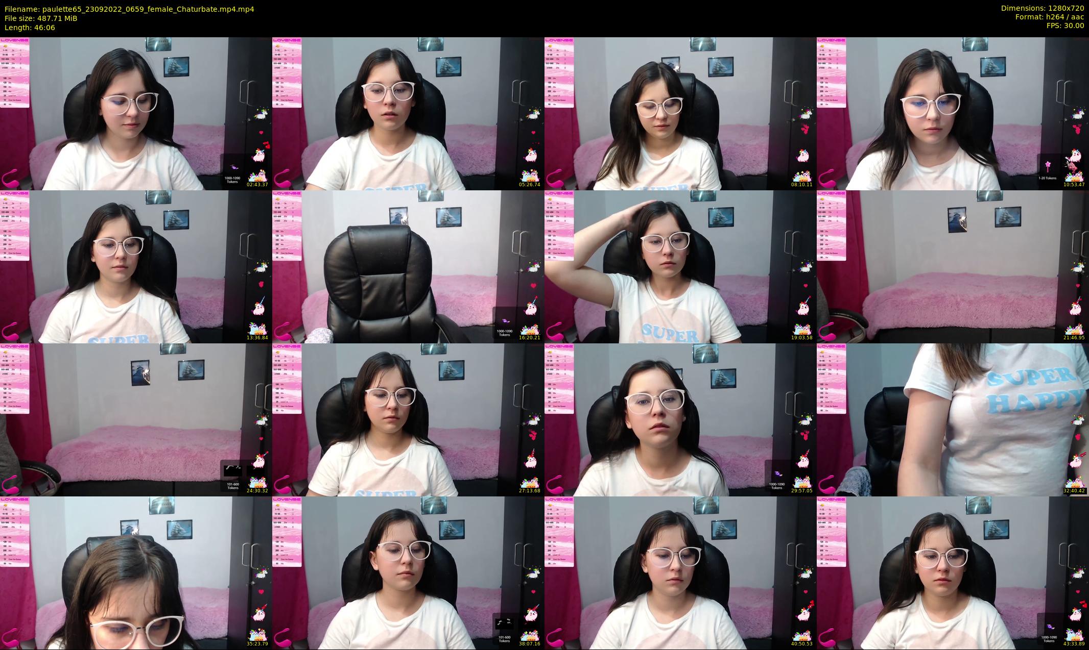 paulette65 — 47 minute Chaturbate female cam show recording, 720p, Sep 23, 2022