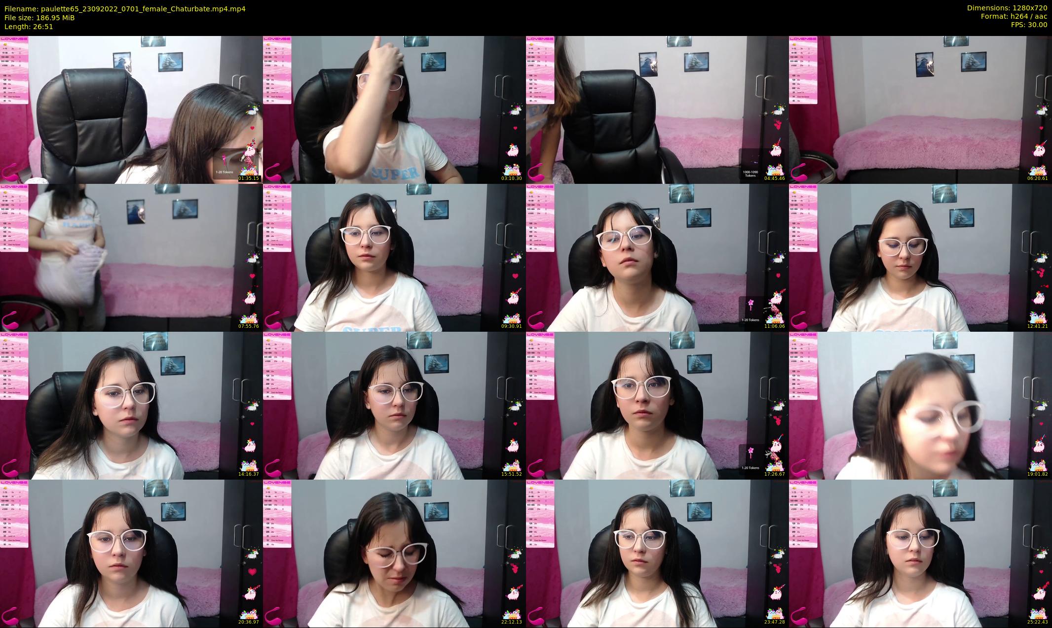paulette65 — 27 minute Chaturbate female cam show recording, 720p, Sep 23, 2022