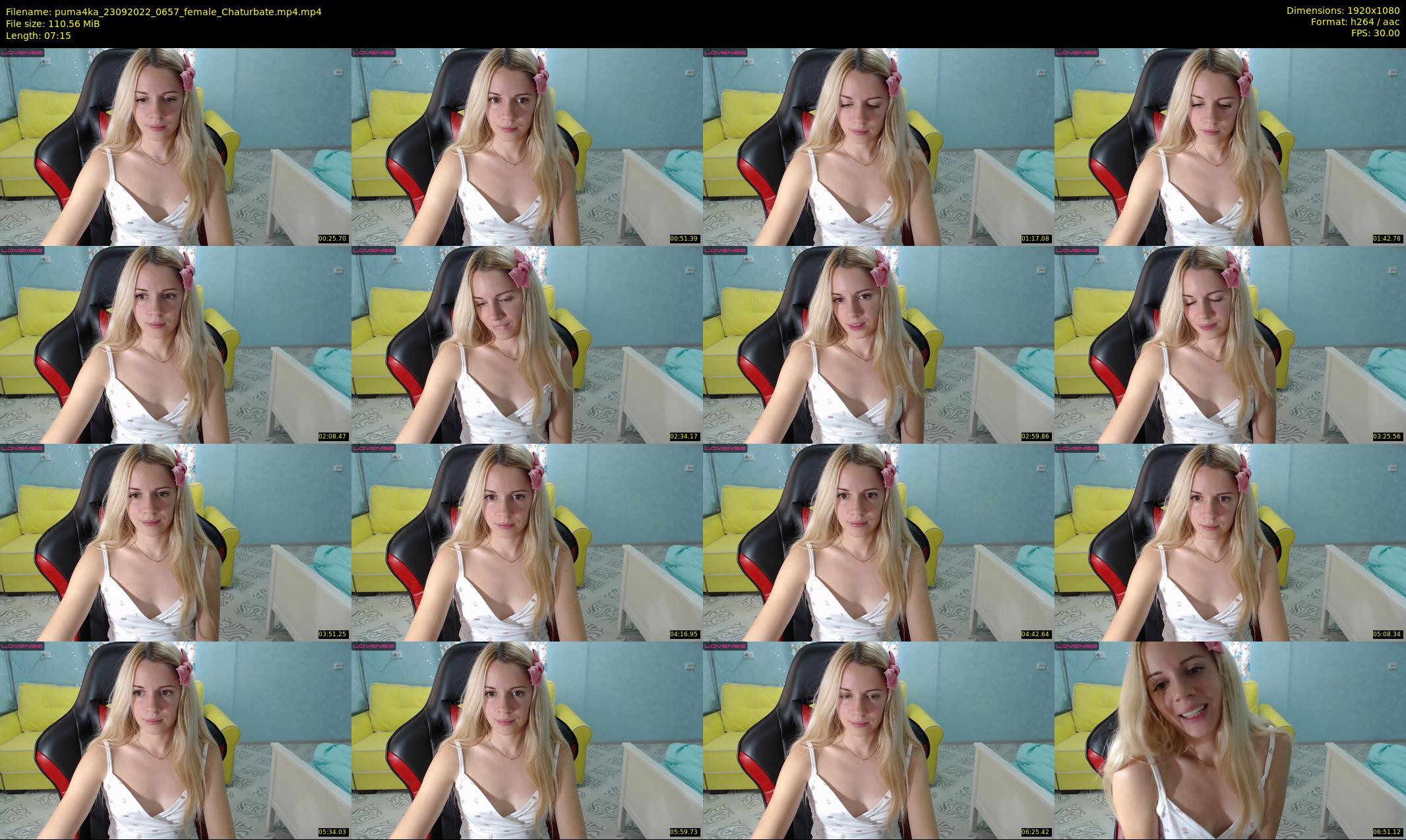 puma4ka — 8 minute Chaturbate female cam show recording, 1080p, Sep 23, 2022