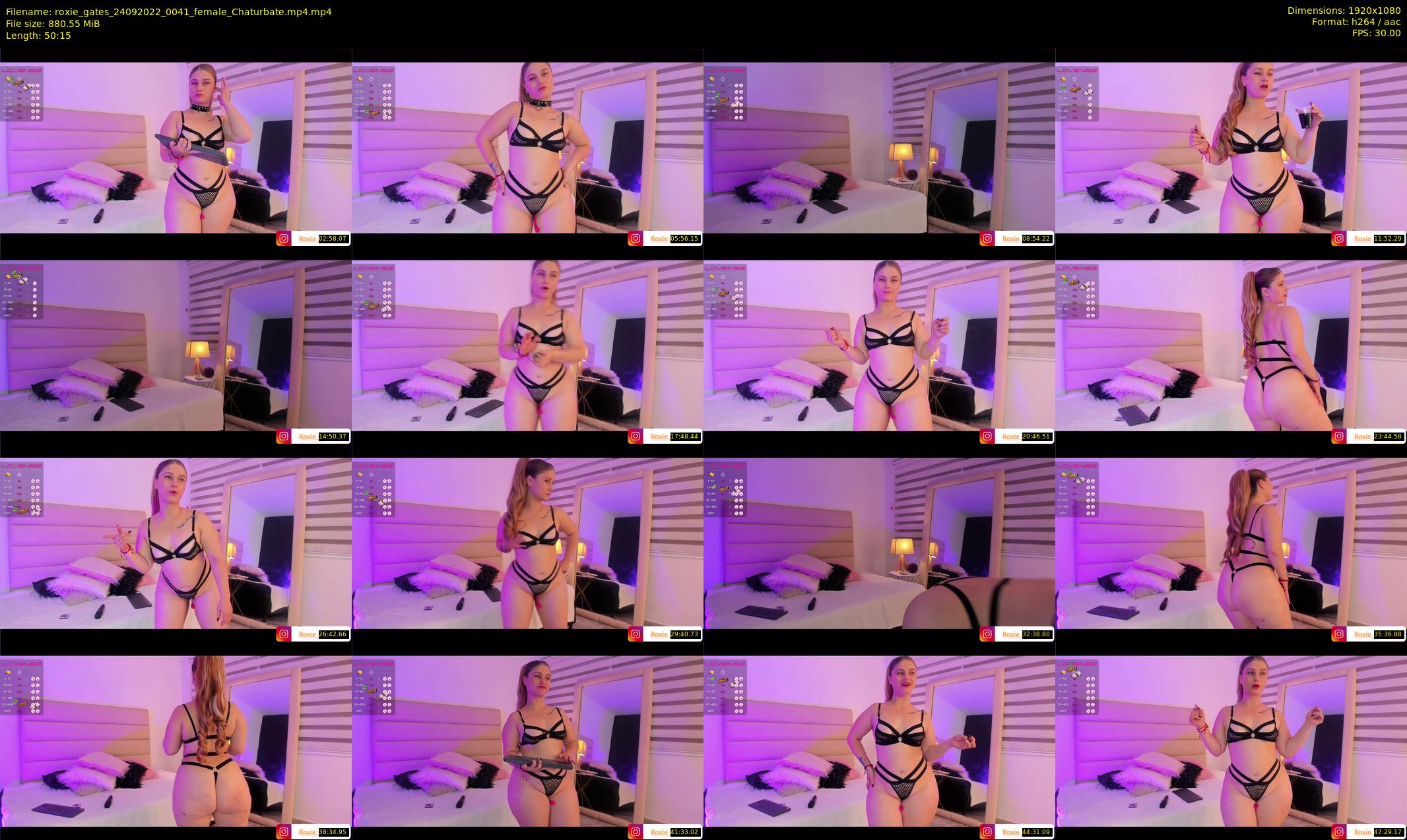 roxie_gates — 51 minute Chaturbate female cam show recording, 1080p, Sep 24, 2022