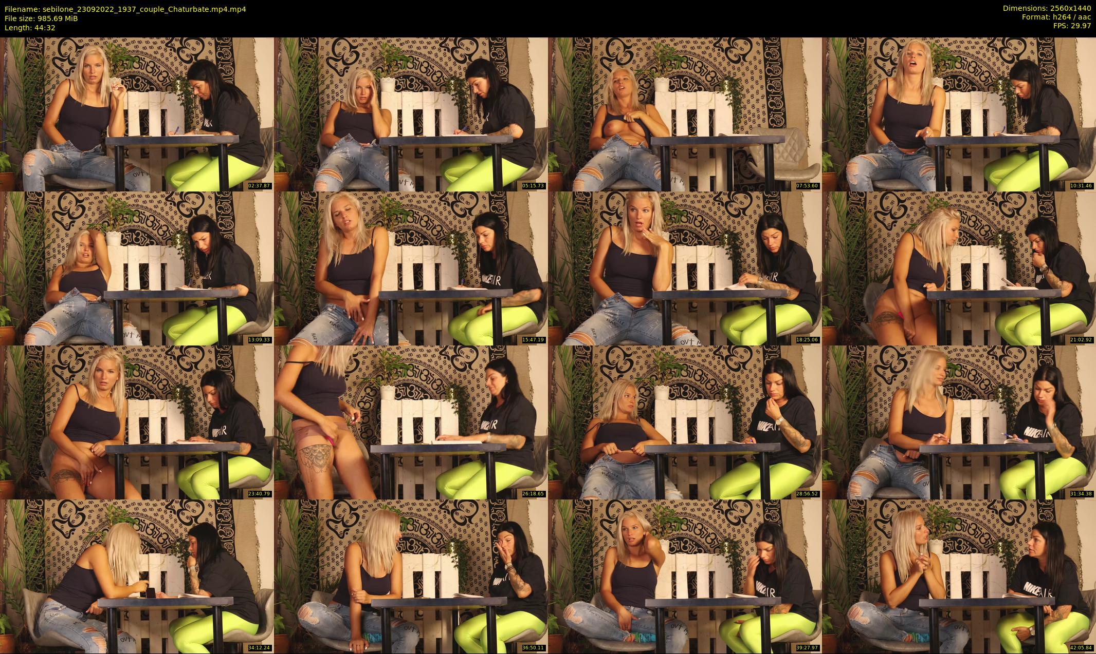 sebilone — 45 minute Chaturbate couple cam show recording, 1080p, Sep 23, 2022