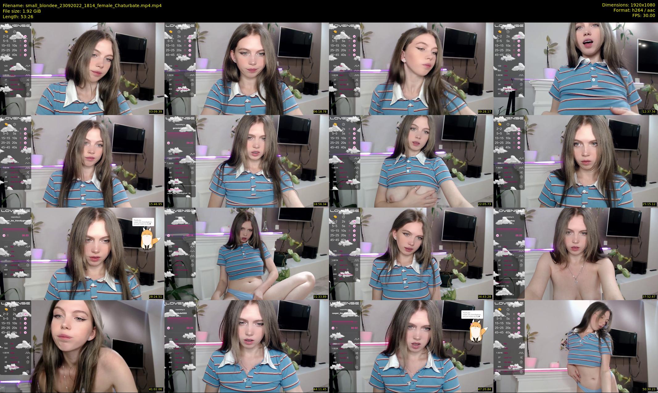 small_blondee — 54 minute Chaturbate female cam show recording, 1080p, Sep 23, 2022