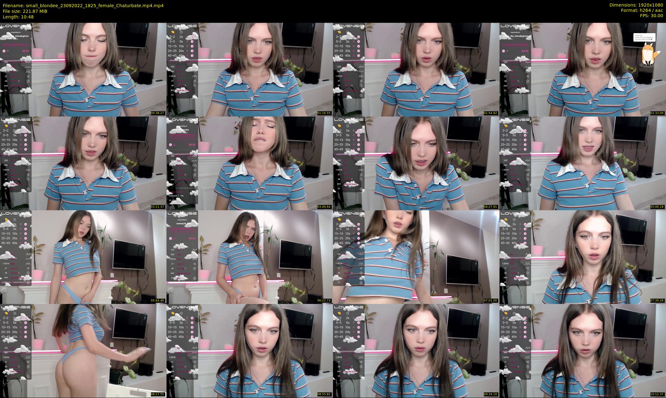 small_blondee — 11 minute Chaturbate female cam show recording, 1080p, Sep 23, 2022