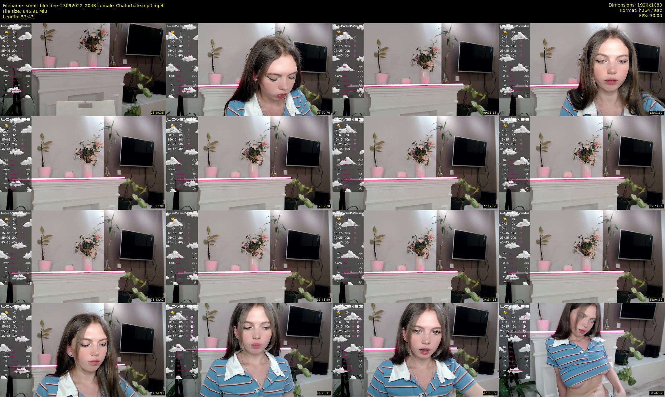 small_blondee — 54 minute Chaturbate female cam show recording, 1080p, Sep 23, 2022