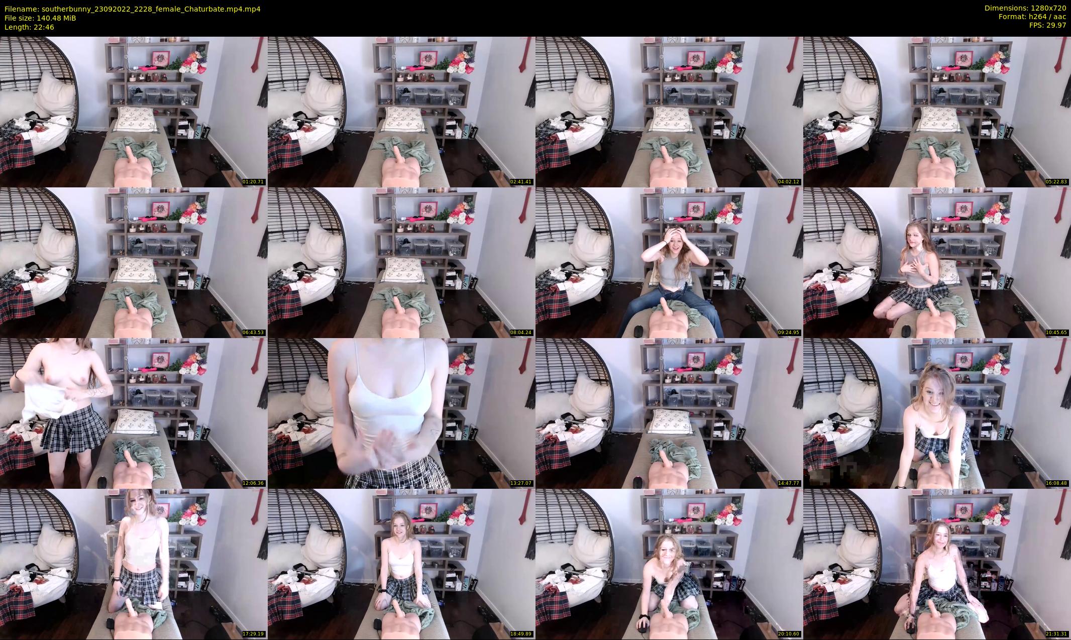 southerbunny — 23 minute Chaturbate female cam show recording, 720p, Sep 23, 2022