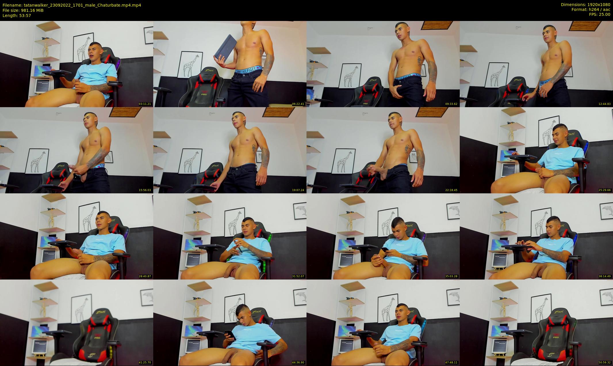 tatanwalker — 54 minute Chaturbate male cam show recording, 1080p, Sep 23, 2022