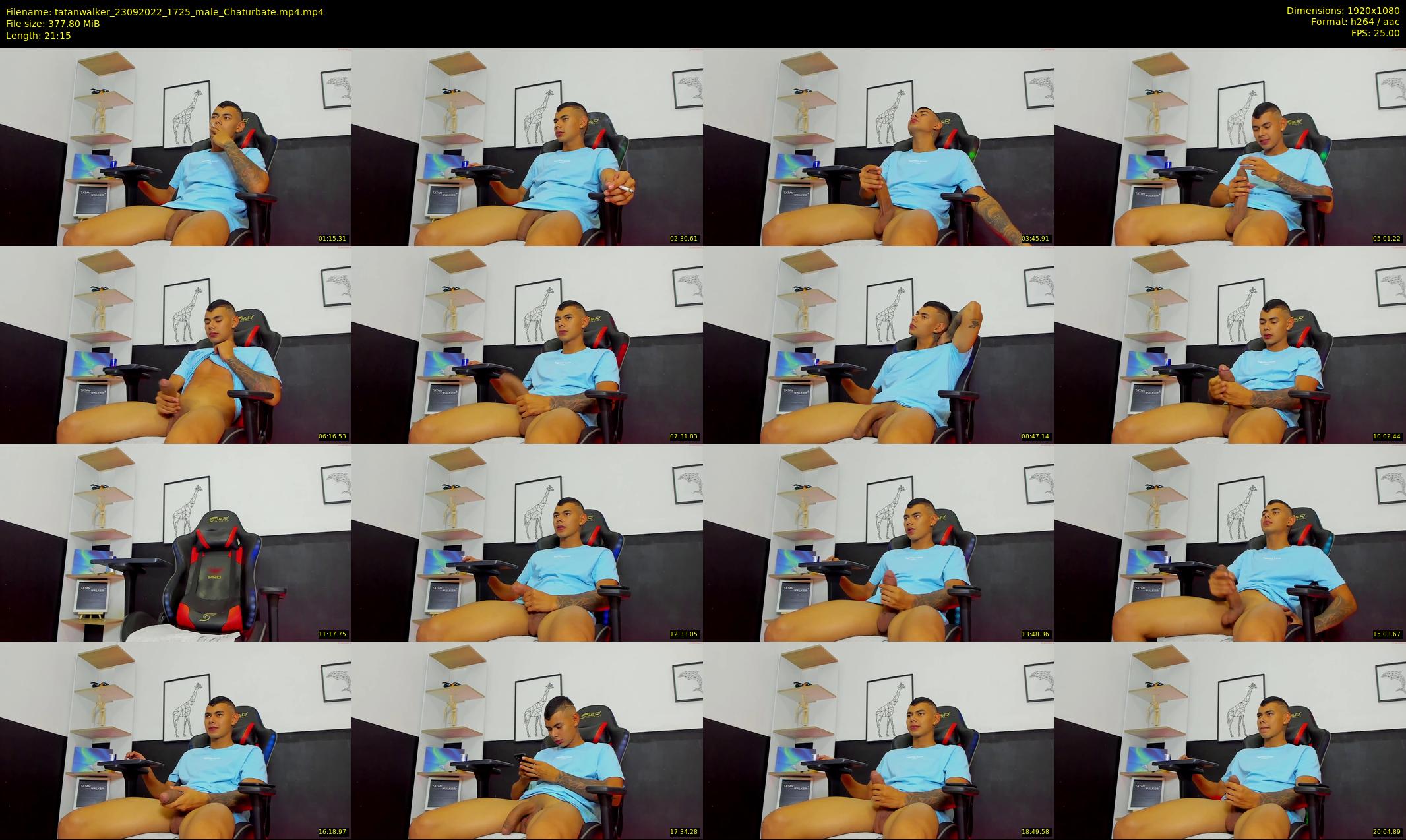tatanwalker — 22 minute Chaturbate male cam show recording, 1080p, Sep 23, 2022