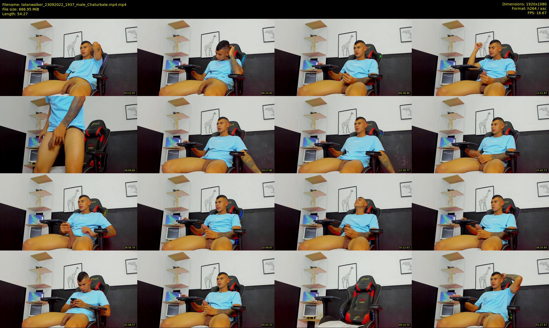 tatanwalker — 55 minute Chaturbate male cam show recording, 1080p, Sep 23, 2022