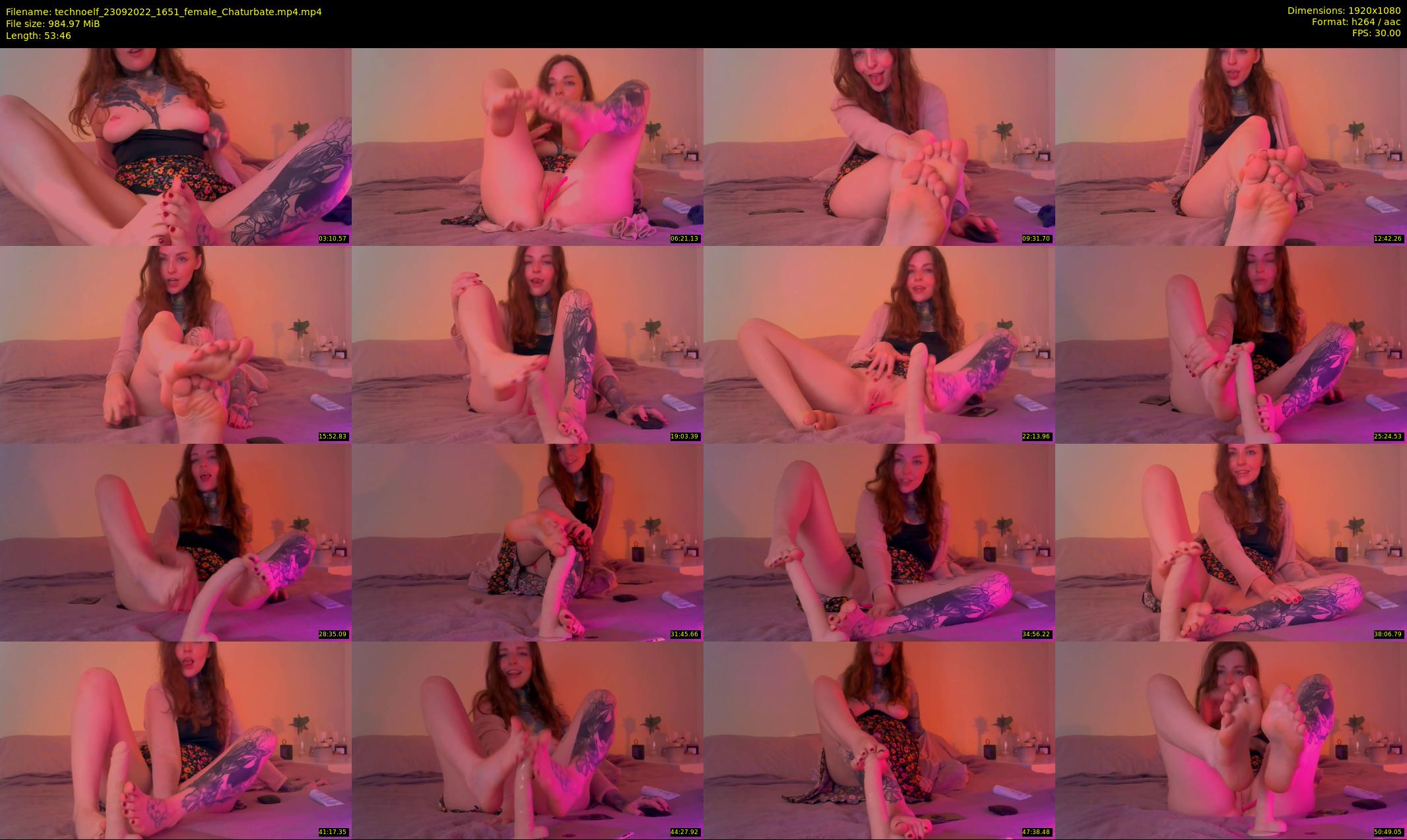 technoelf — 54 minute Chaturbate female cam show recording, 1080p, Sep 23, 2022