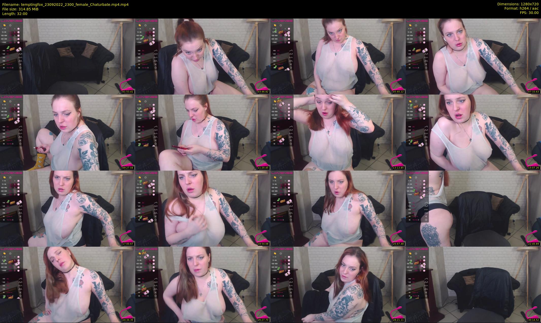 temptingfox — 32 minute Chaturbate female cam show recording, 720p, Sep 23, 2022