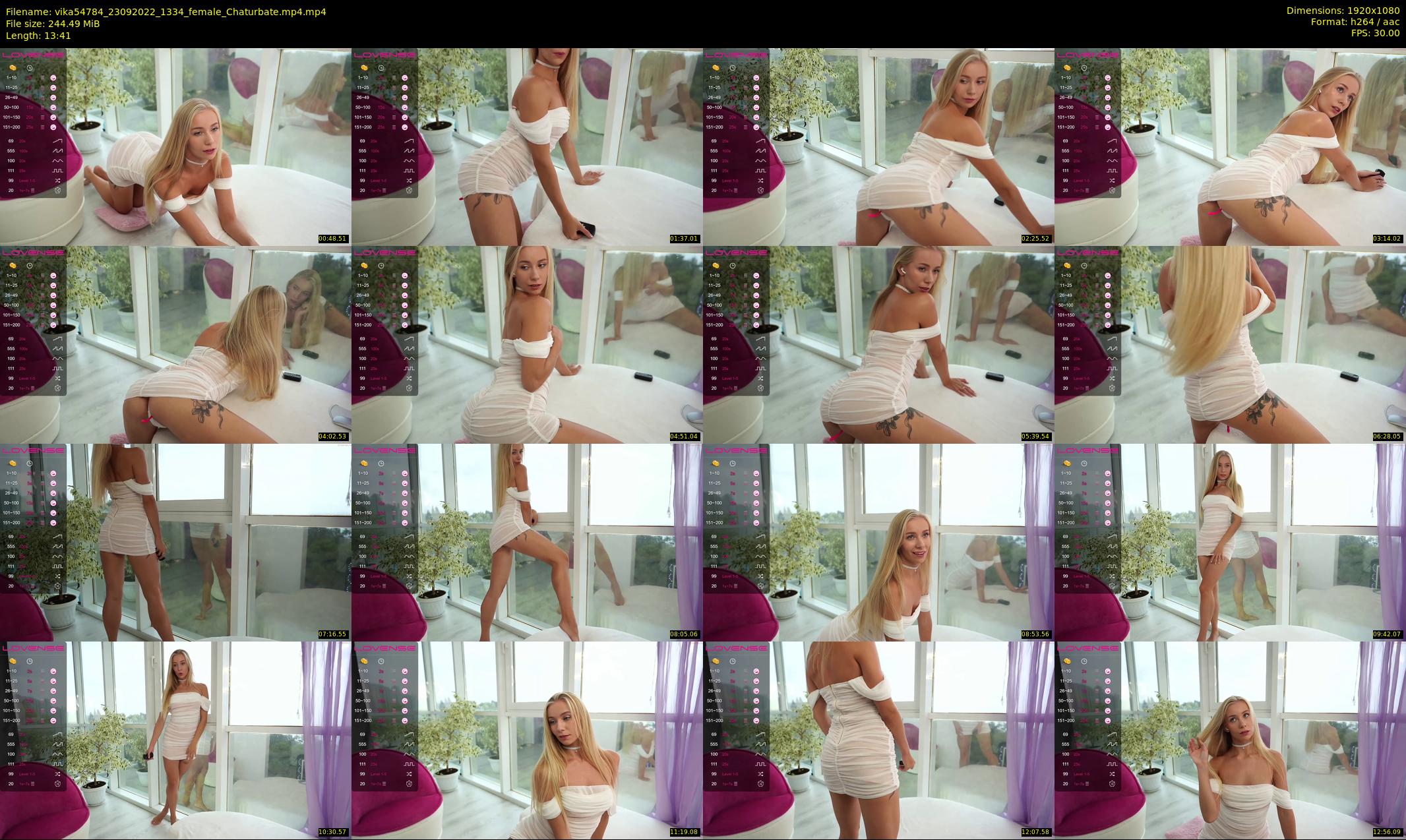 vika54784 — 14 minute Chaturbate female cam show recording, 1080p, Sep 23, 2022