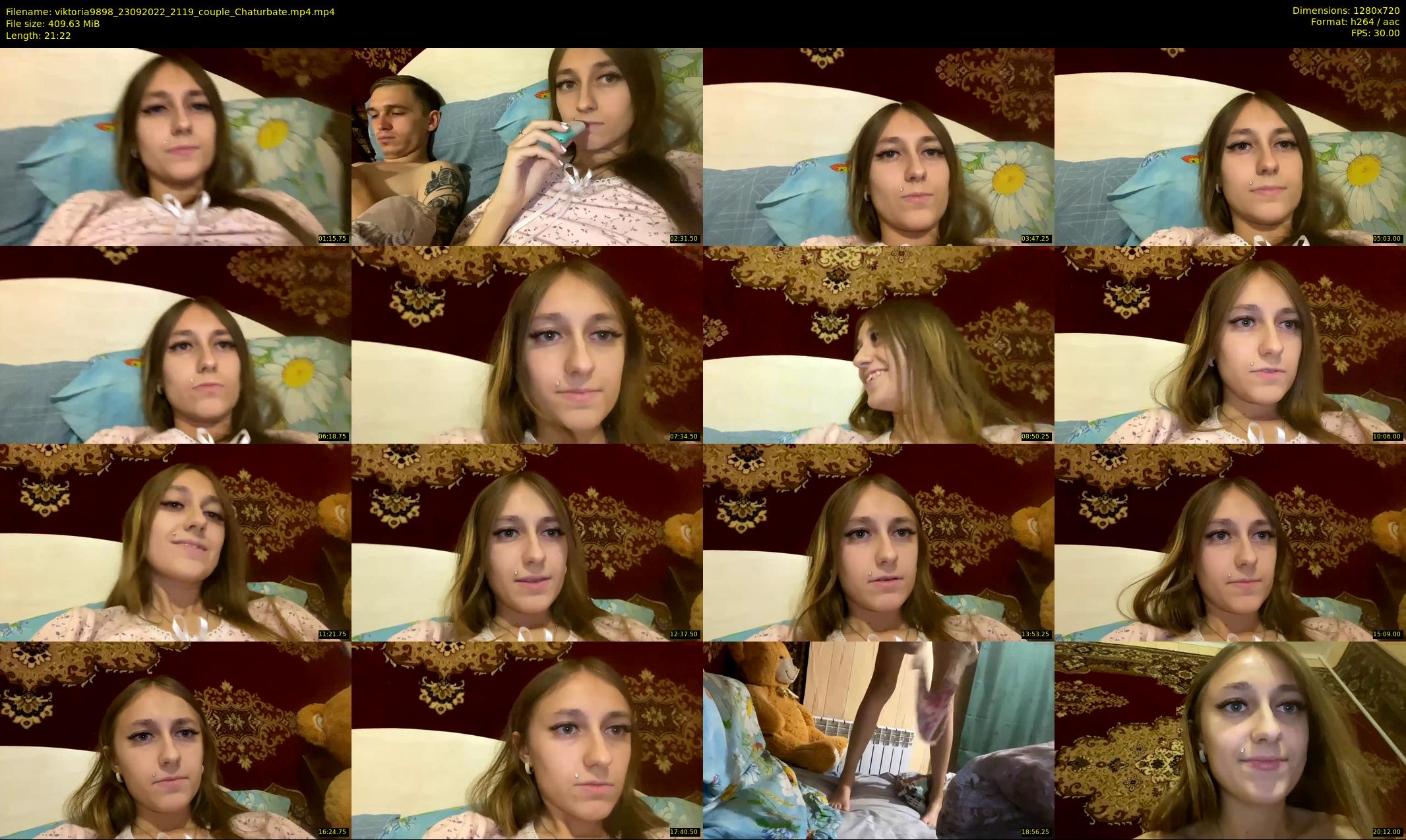 viktoria9898 — 22 minute Chaturbate couple cam show recording, 720p, Sep 23, 2022