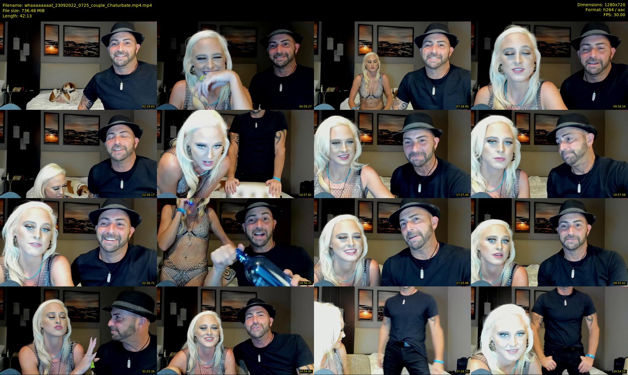 whaaaaaaaat — 43 minute Chaturbate couple cam show recording, 720p, Sep 23, 2022