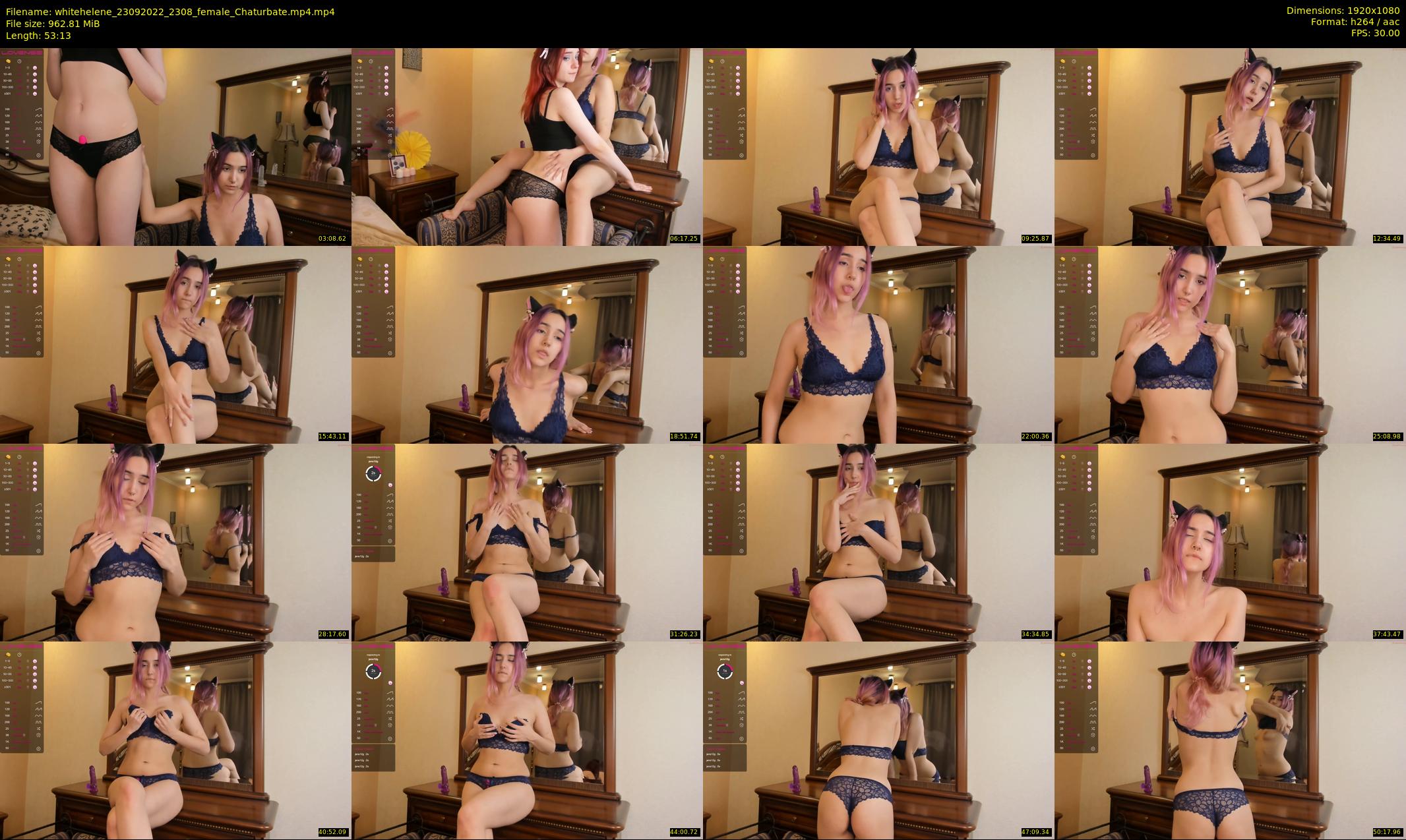 whitehelene — 54 minute Chaturbate female cam show recording, 1080p, Sep 23, 2022