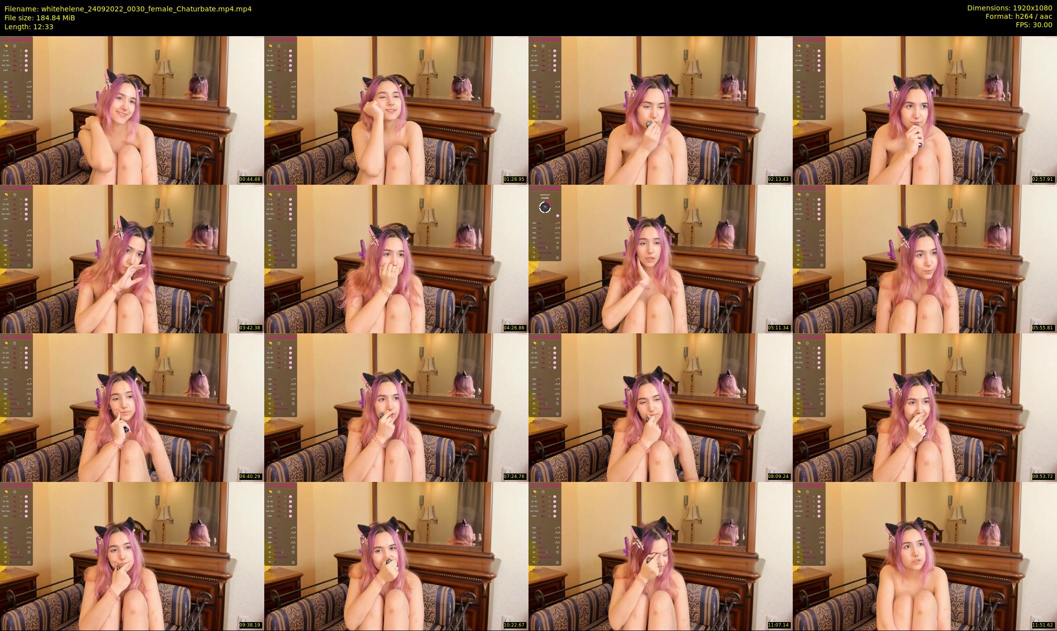 whitehelene — 13 minute Chaturbate female cam show recording, 1080p, Sep 24, 2022