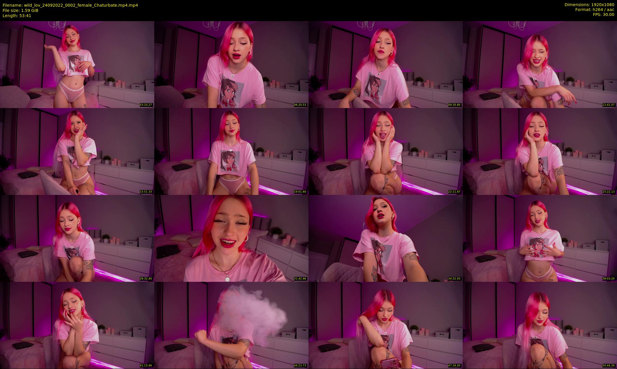 wild_lov — 54 minute Chaturbate female cam show recording, 1080p, Sep 24, 2022
