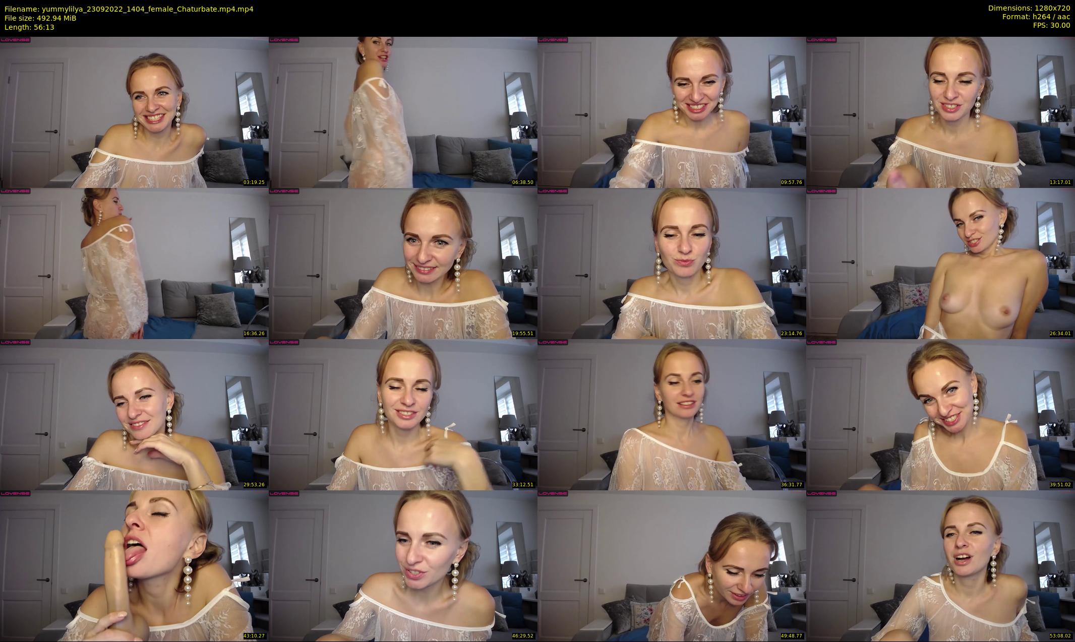 yummylilya — 57 minute Chaturbate female cam show recording, 720p, Sep 23, 2022