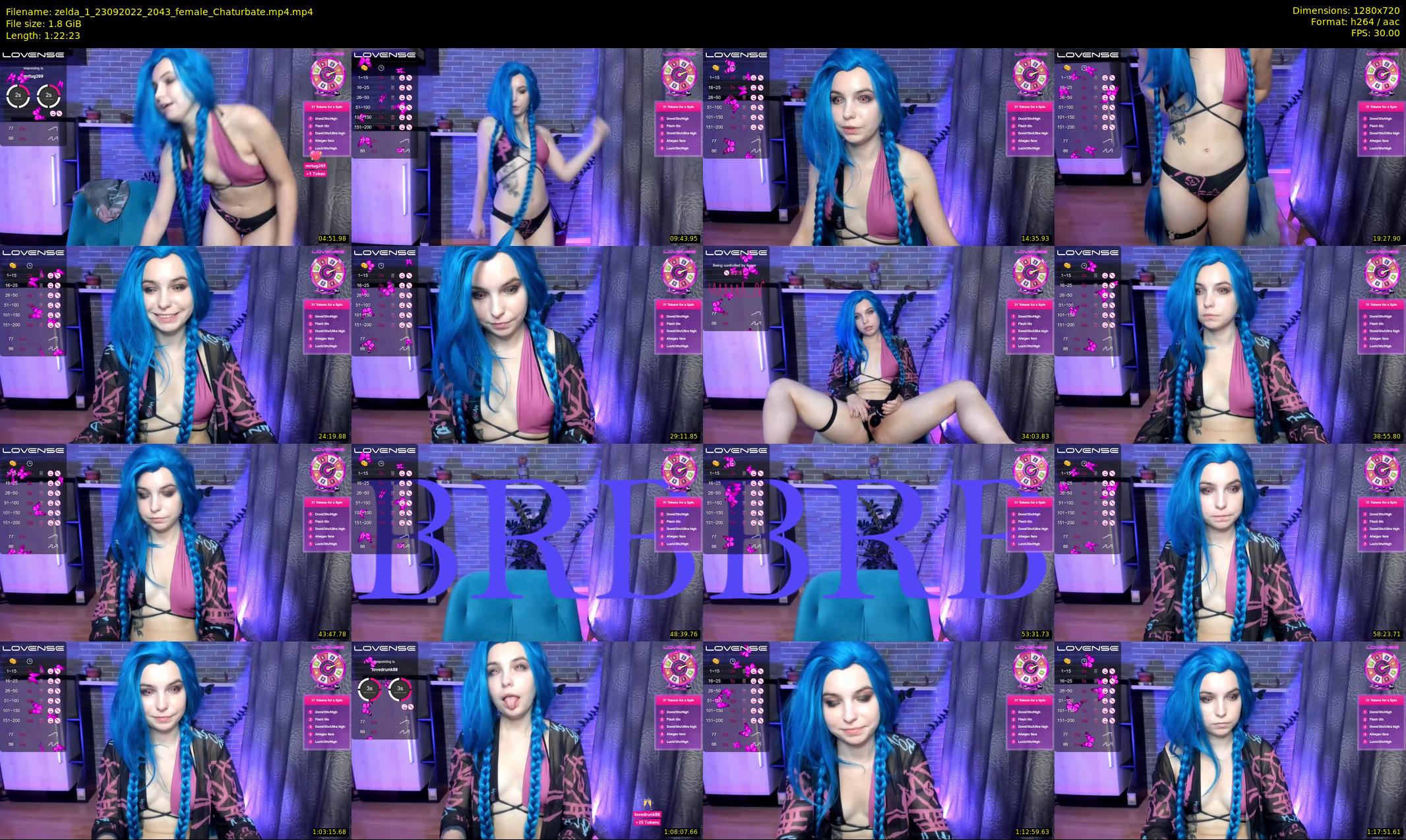 zelda_1 — 83 minute Chaturbate female cam show recording, 720p, Sep 23, 2022