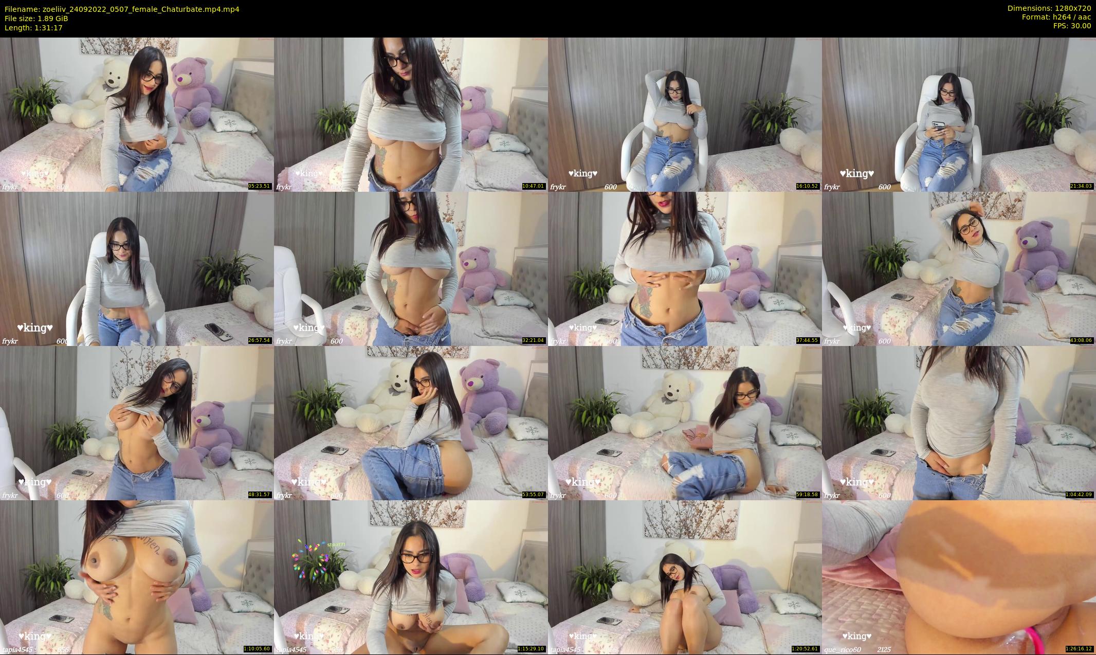 zoeliiv — 92 minute Chaturbate female cam show recording, 720p, Sep 24, 2022