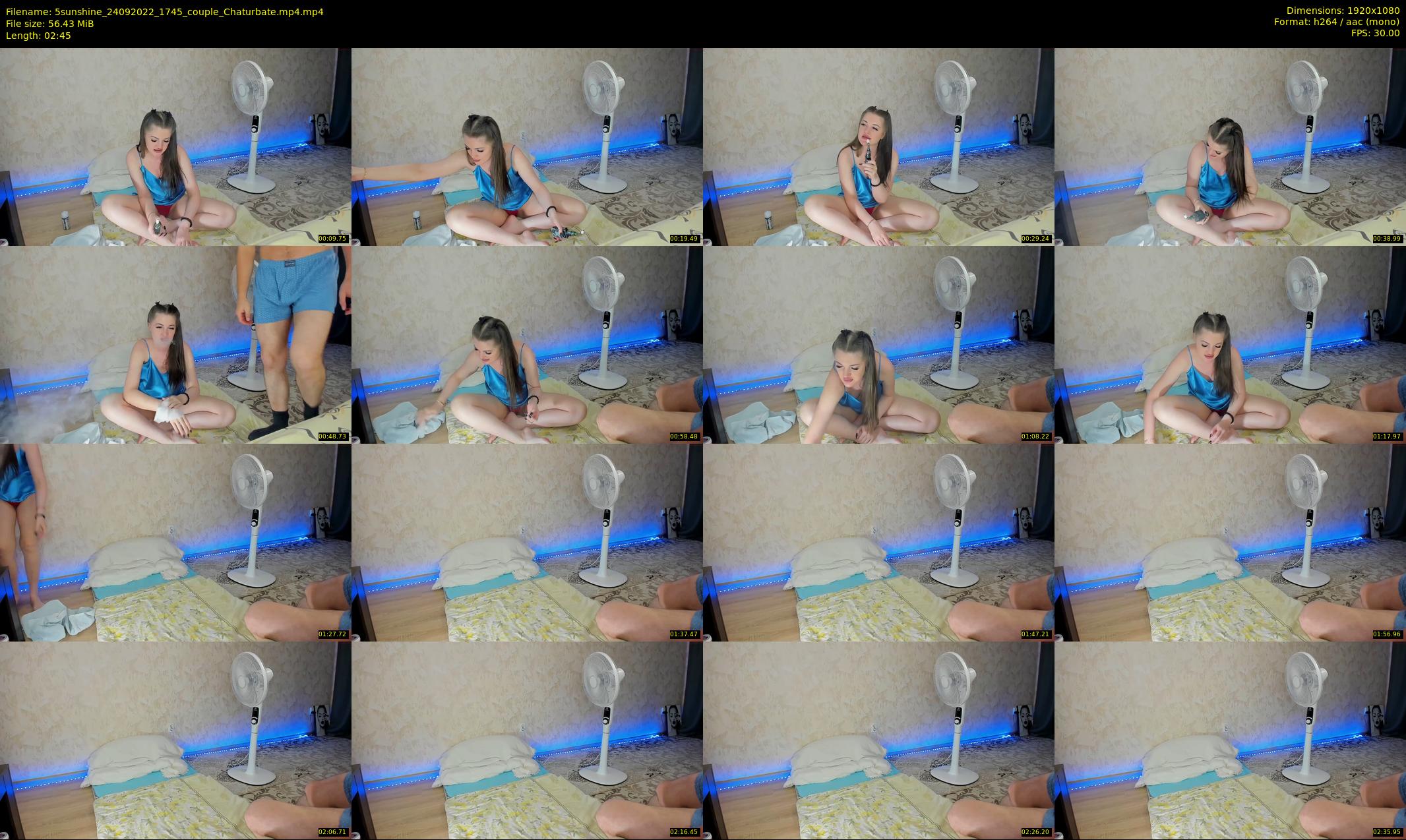 5sunshine — 3 minute Chaturbate couple cam show recording, 1080p, Sep 24, 2022