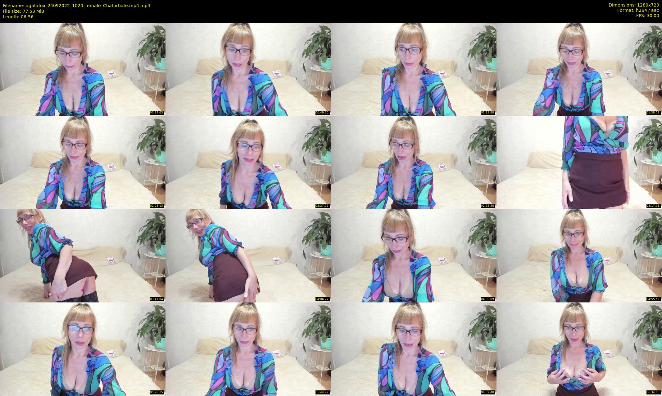 agatafox — 7 minute Chaturbate female cam show recording, 720p, Sep 24, 2022