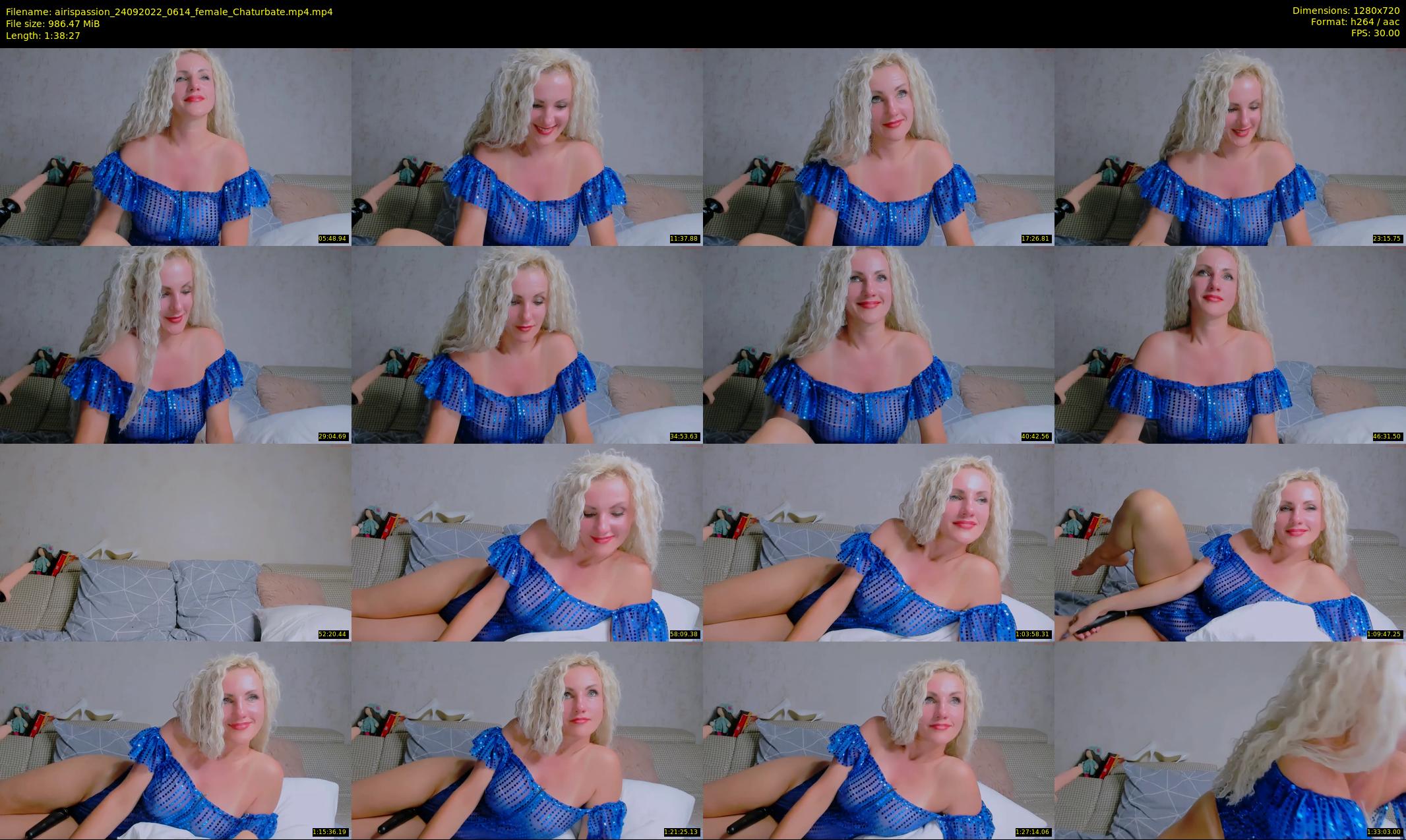 airispassion — 99 minute Chaturbate female cam show recording, 720p, Sep 24, 2022