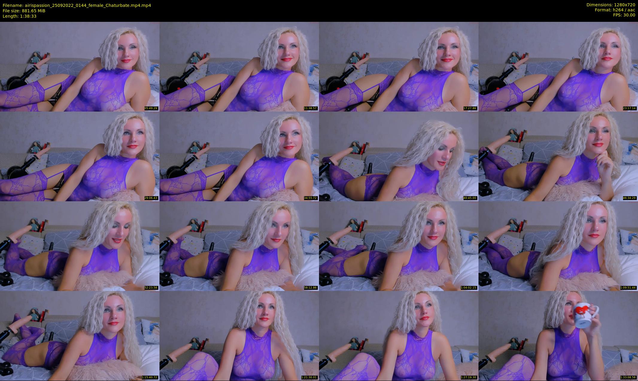 airispassion — 99 minute Chaturbate female cam show recording, 720p, Sep 25, 2022