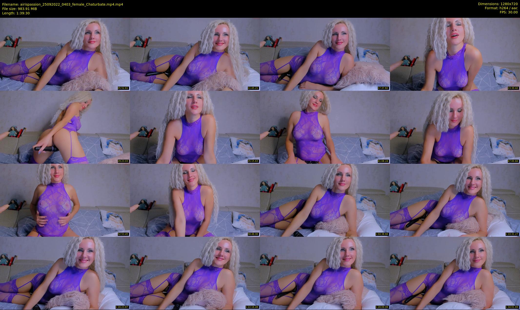 airispassion — 100 minute Chaturbate female cam show recording, 720p, Sep 25, 2022