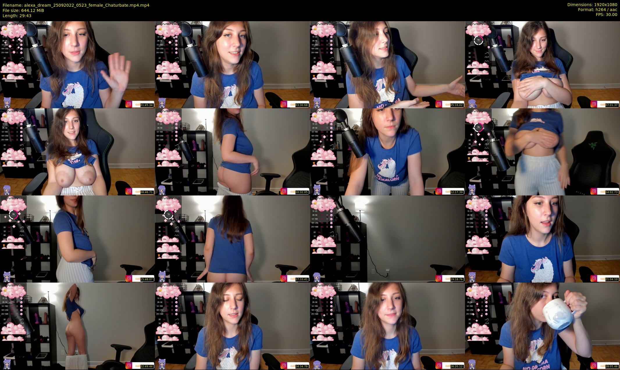 alexa_dream — 30 minute Chaturbate female cam show recording, 1080p, Sep 25, 2022