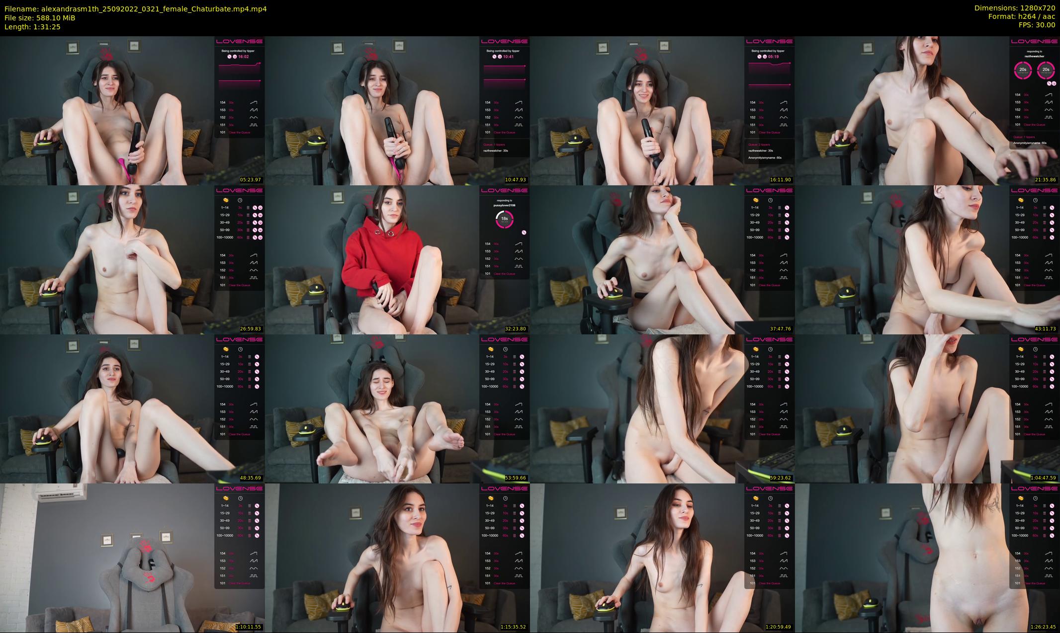 alexandrasm1th — 92 minute Chaturbate female cam show recording, 720p, Sep 25, 2022