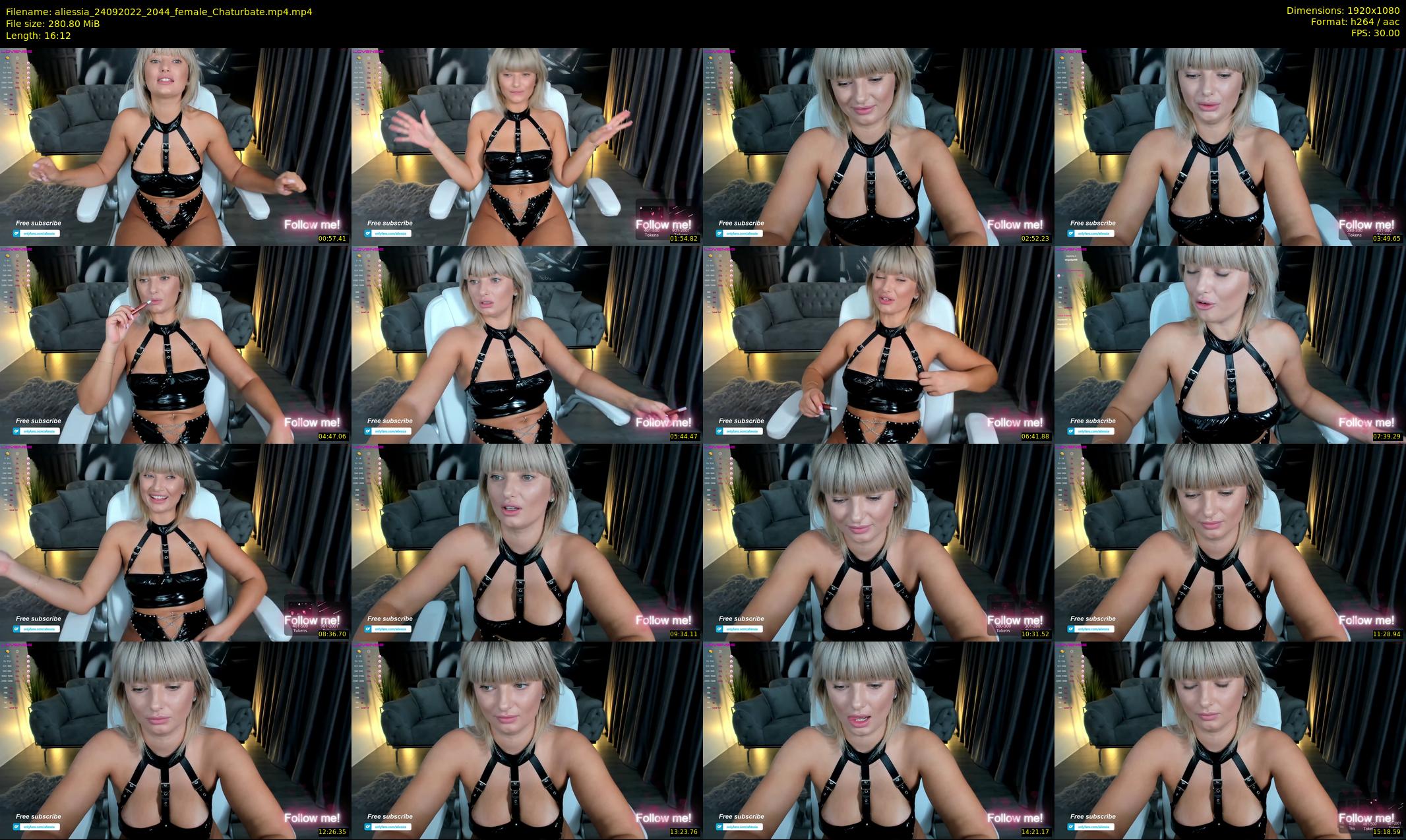 aliessia — 17 minute Chaturbate female cam show recording, 1080p, Sep 24, 2022