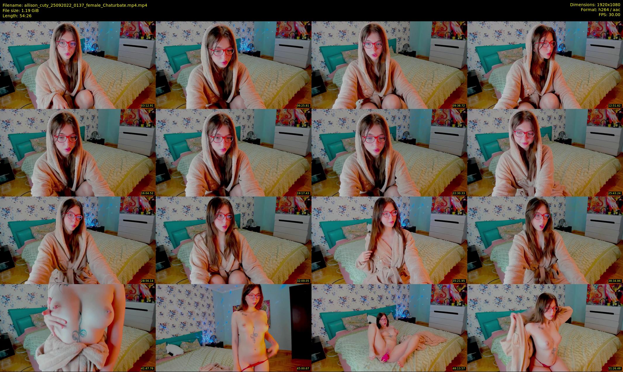 allison_cuty — 55 minute Chaturbate female cam show recording, 1080p, Sep 25, 2022