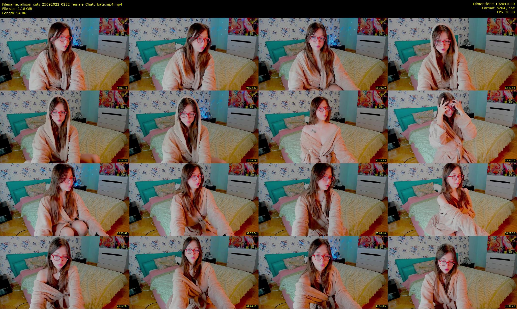 allison_cuty — 55 minute Chaturbate female cam show recording, 1080p, Sep 25, 2022
