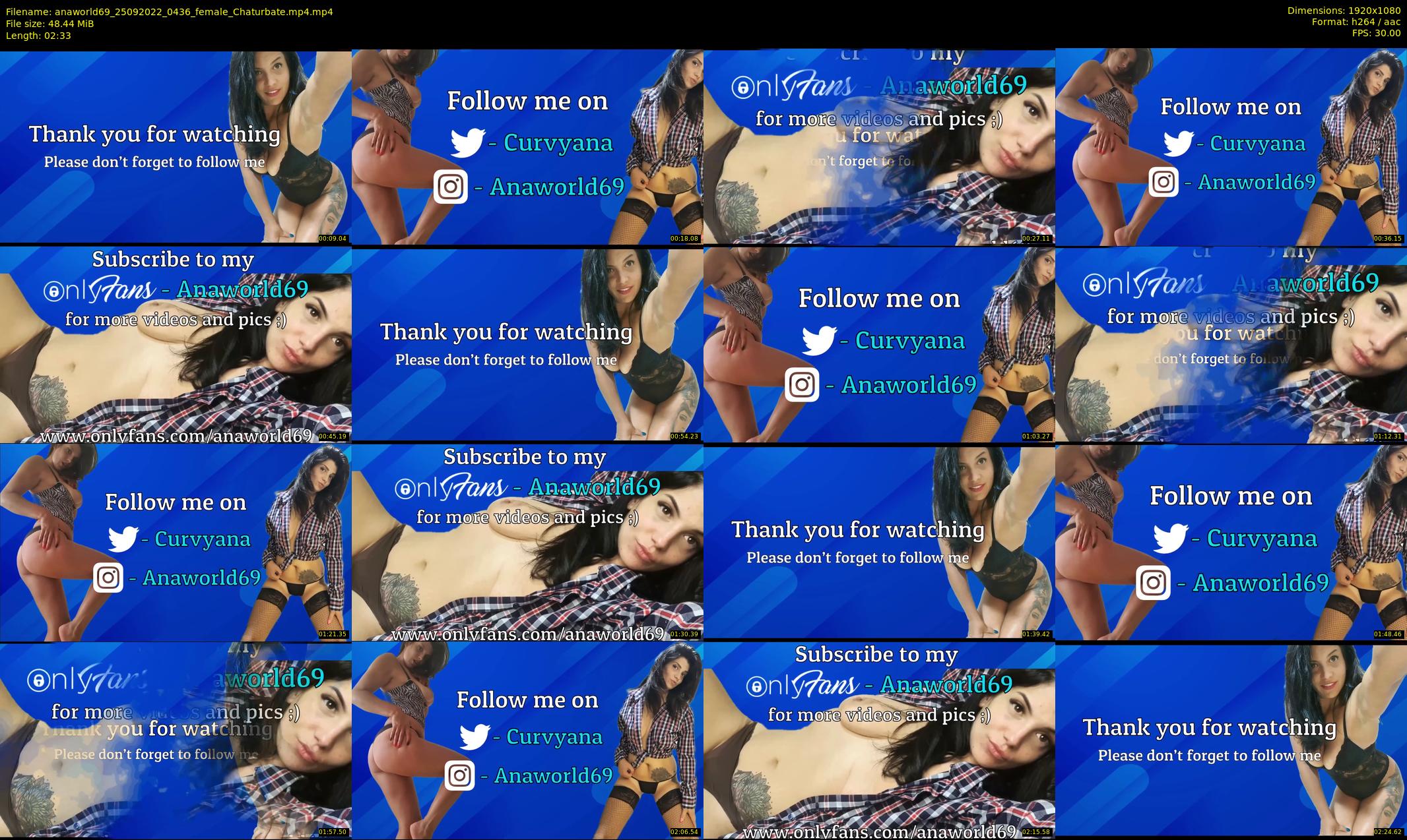 anaworld69 — 3 minute Chaturbate female cam show recording, 1080p, Sep 25, 2022