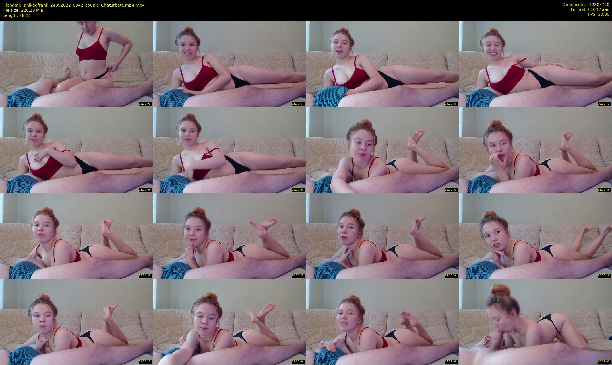 anikagfrank — 29 minute Chaturbate couple cam show recording, 720p, Sep 24, 2022