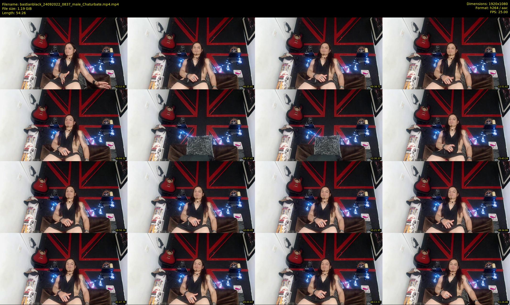 bastianblack — 55 minute Chaturbate male cam show recording, 1080p, Sep 24, 2022