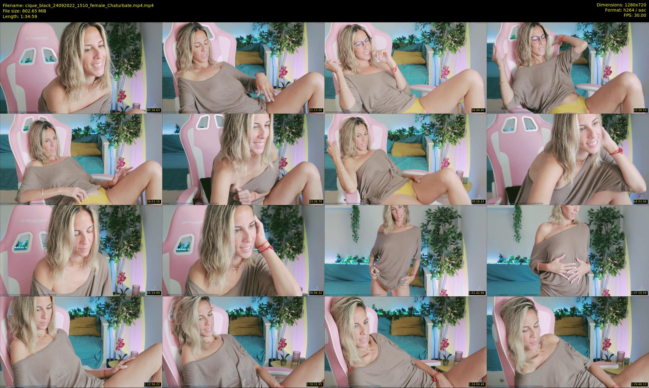 cique_black — 95 minute Chaturbate female cam show recording, 720p, Sep 24, 2022
