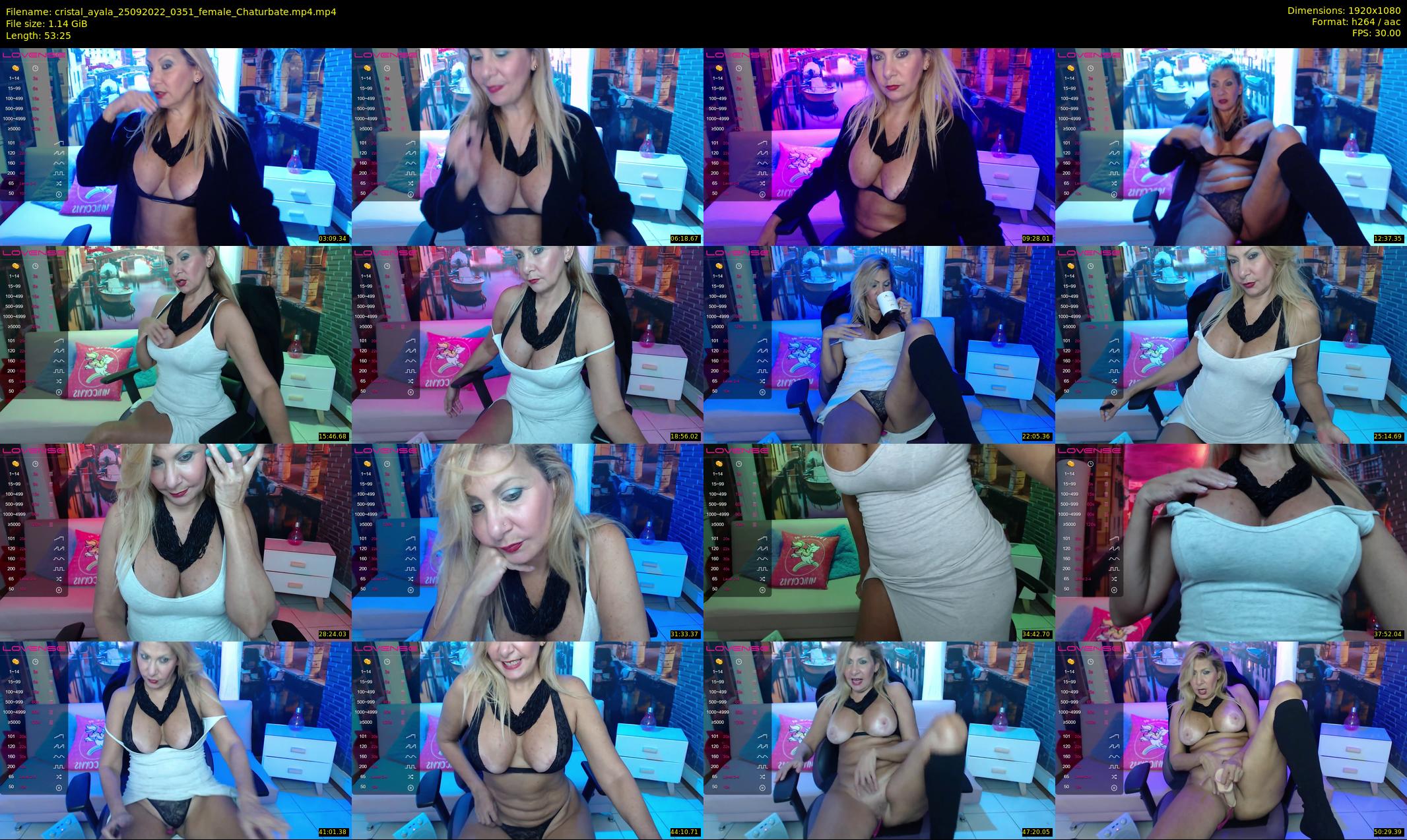 cristal_ayala — 54 minute Chaturbate female cam show recording, 1080p, Sep 25, 2022