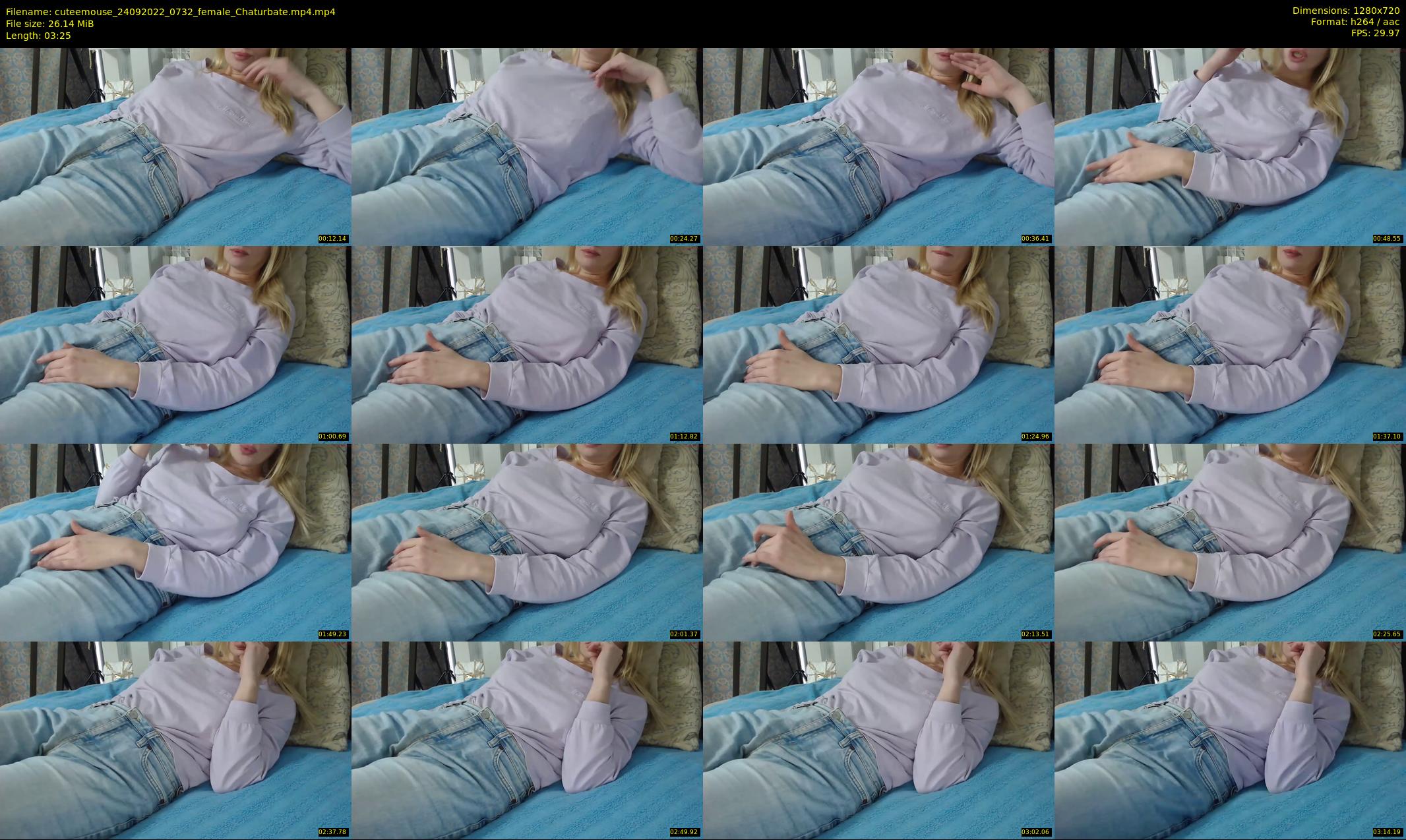 cuteemouse — 4 minute Chaturbate female cam show recording, 720p, Sep 24, 2022