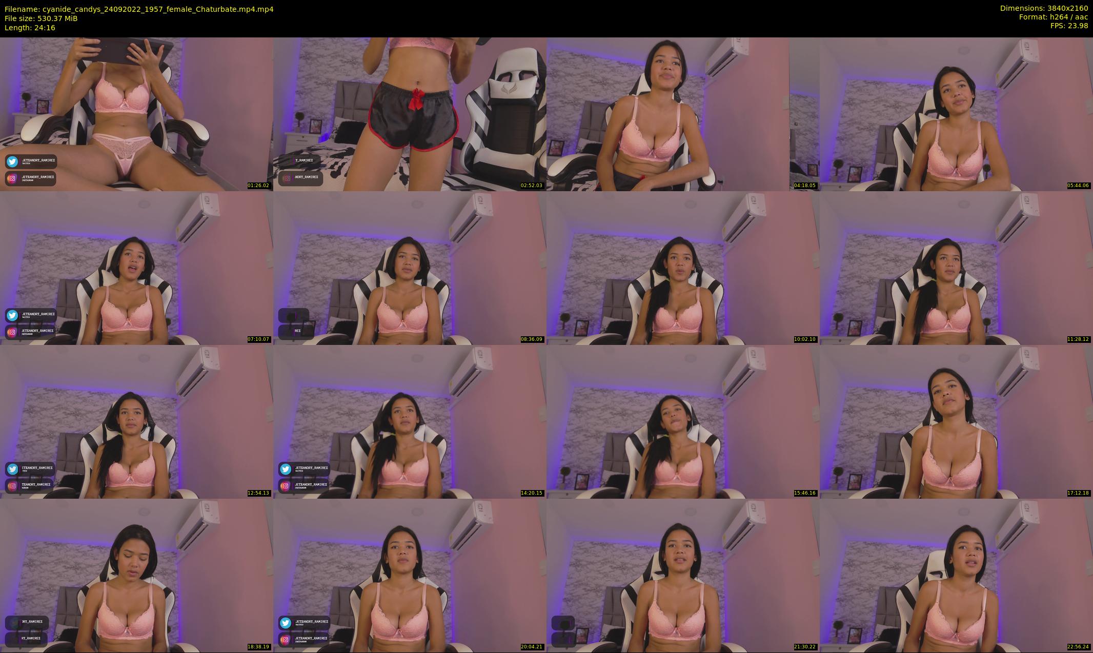 cyanide_candys — 25 minute Chaturbate female cam show recording, 4K, Sep 24, 2022