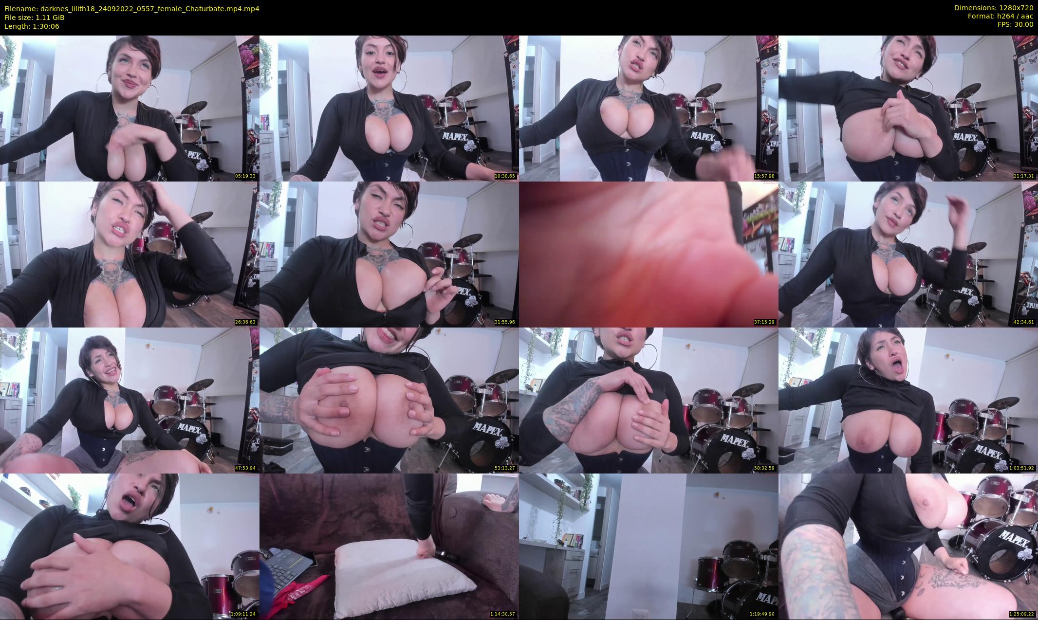 darknes_lilith18 — 91 minute Chaturbate female cam show recording, 720p, Sep 24, 2022
