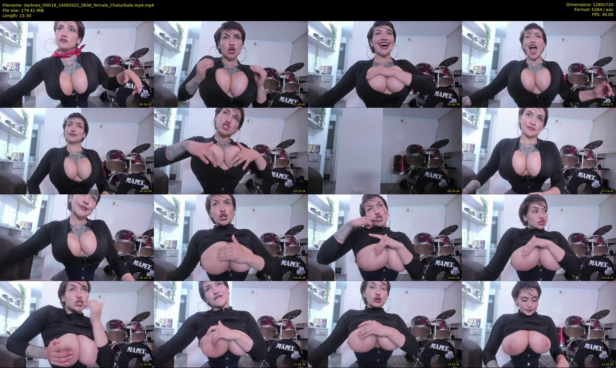 darknes_lilith18 — 16 minute Chaturbate female cam show recording, 720p, Sep 24, 2022