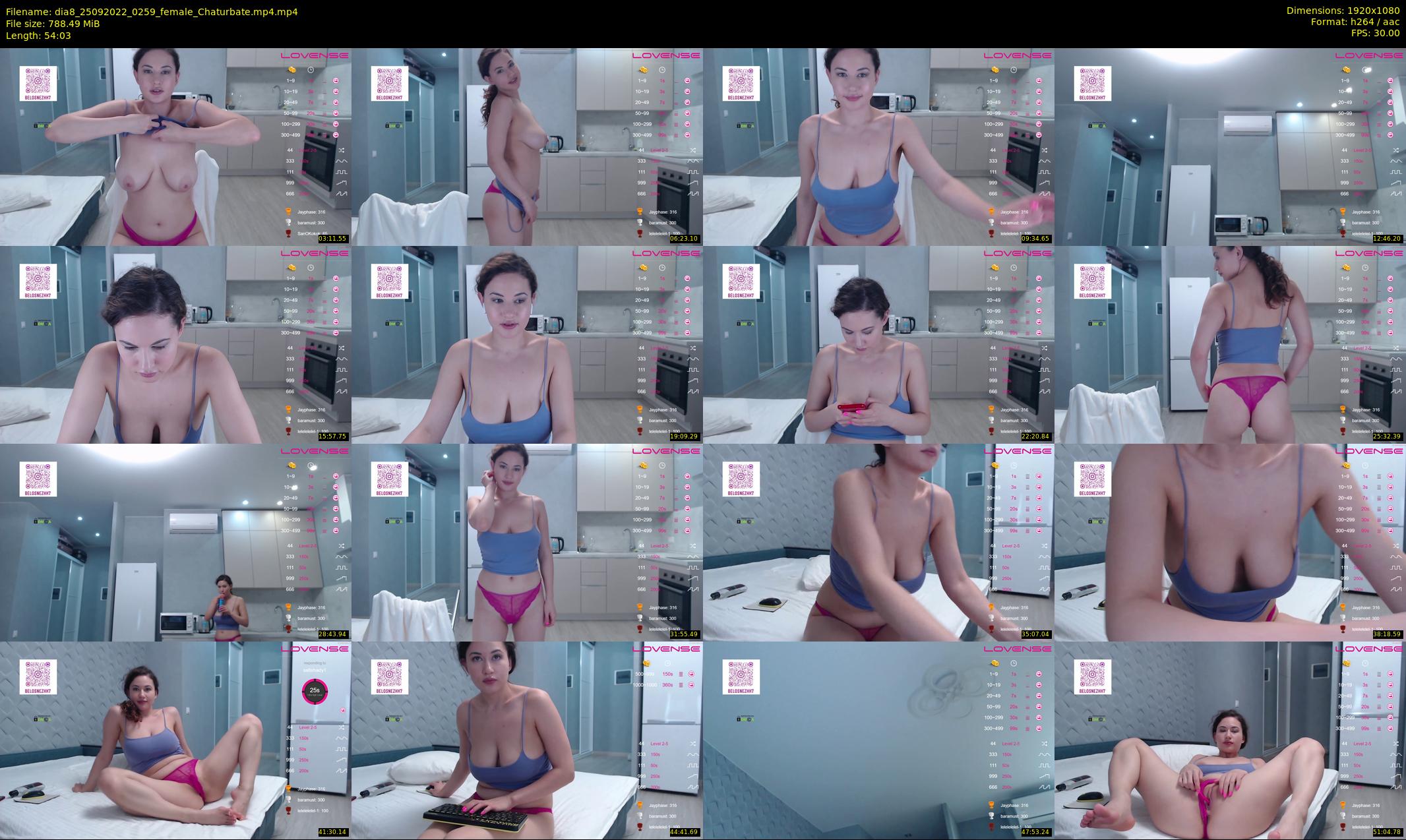 dia8 — 55 minute Chaturbate female cam show recording, 1080p, Sep 25, 2022