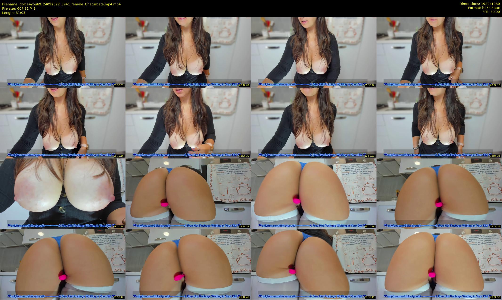 dolce4you69 — 32 minute Chaturbate female cam show recording, 1080p, Sep 24, 2022